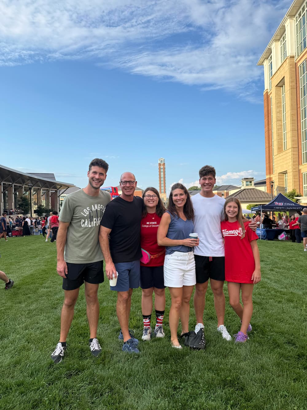 Eric Newkirk with his wife Laura and their four children